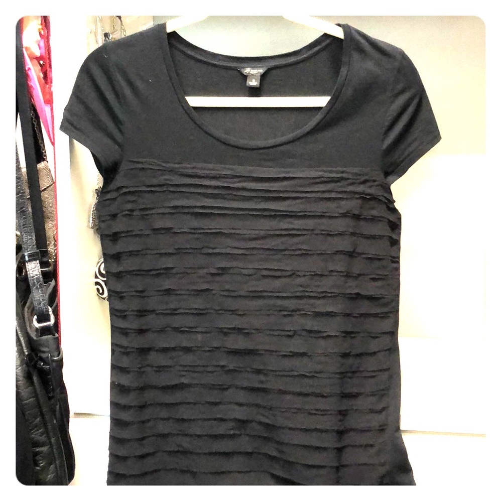 Black Short Sleeve Top
